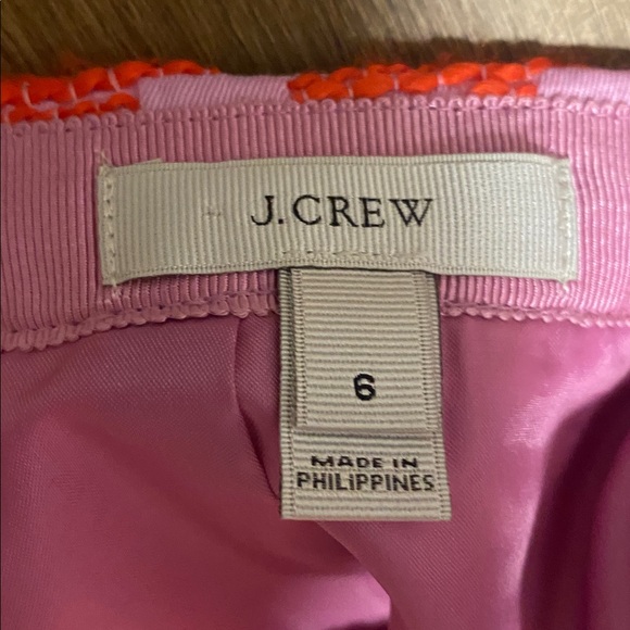 Stylish Pink and Red Jcrew brand Houndstooth Skirt - Picture 8 of 9